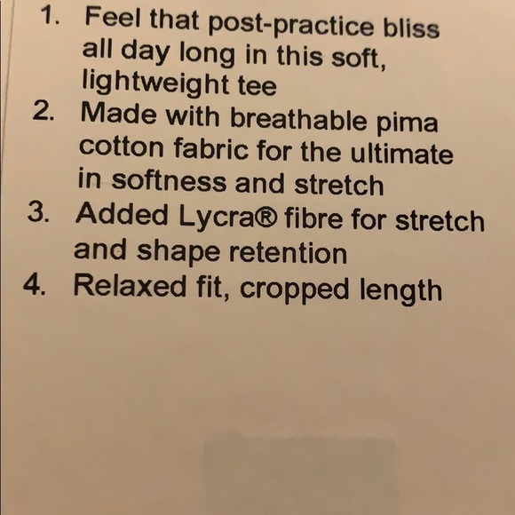 Lululemon Cropped SS - Picture 5 of 5